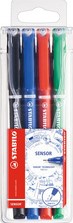 Fineliner STABILO Sensor 189 fijn assorti etui à 4 stuks-3