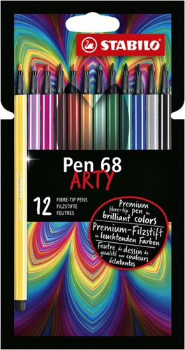 Viltstift STABILO Pen 6812-1-20 etui à 12 kleuren