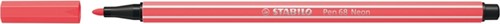 Viltstift STABILO Pen 68/040 neon rood