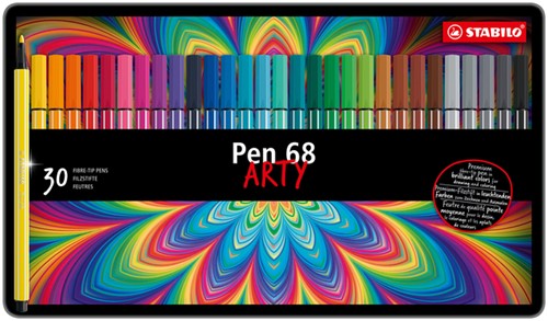 Viltstift STABILO Pen 68 blik à 30 kleuren