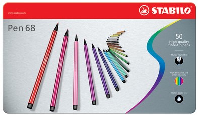 Viltstift Pen 68 50 kleuren Meerkantoor