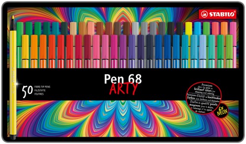 Viltstift STABILO Pen 68 blik à 50 kleuren