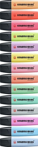 Markeerstift STABILO Boss Original 70/4 pastel etui à 4 kleuren-3