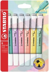 Markeerstift STABILO Swing Cool 275/6-08 pastel etui à 6 kleuren