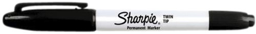 Viltstift Sharpie rond Twin tip ultra fijn & fijn zwart 2 stuks-2