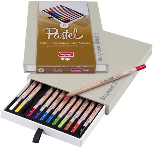 Kleurpotloden Bruynzeel 8840 Design pastel 12stuks assort-2