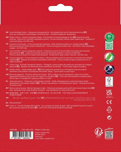 Kleurpotloden Faber-Castell assorti set à 24 stuks-2