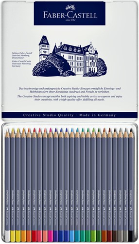 Kleurpotloden Faber-Castell Goldfaber aquarel assorti blik à 24 stuks-3