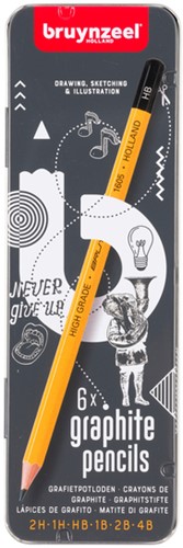 Potloden Bruynzeel Teens 6 hardheden