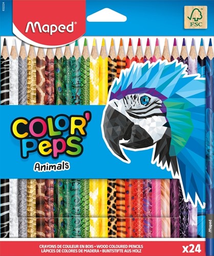Kleurpotloden Maped doos 24stuks assorti