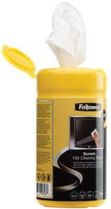Reiniger Fellowes beeldscherm doekjes dispenser 100stuks-2