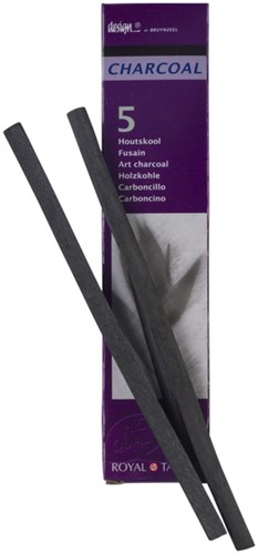 Houtskool Bruynzeel Design set à 5 stuks-3