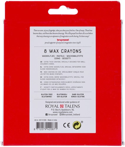 Waskrijt Bruynzeel Kids Pocoyo set à 8 kleuren-3