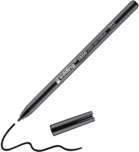 Fineliner edding 1300 zwart 2mm-3