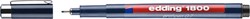 Fineliner edding 1800 zwart 0.7mm