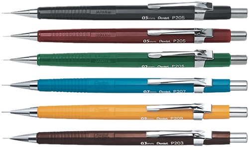 Vulpotlood pentel P205 0.5mm zwart-2