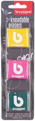Kneedgum Bruynzeel Teens blister à 3 stuks assorti