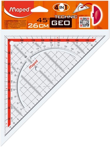 Geodriehoek Maped Geometric 26cm
