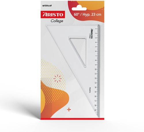 Driehoek Aristo 23620 200mm 30/60graden transparant-2
