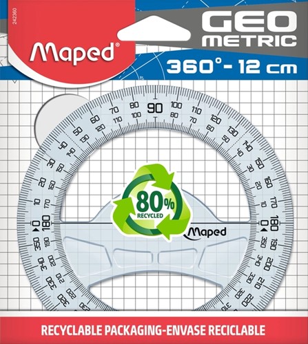 Kompasroos Maped 120mm polystyrol transparant
