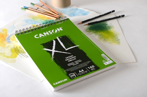 Tekenpapier Canson XL Drawing 50vel 160gr A3 wit-3