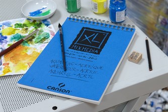 Mixed mediapapier Canson XL Textured Mixed Media 30vel 300gr A3 wit-3