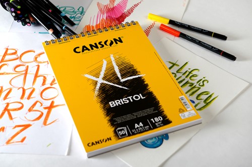 Tekenblok Canson XL Bristol A4 50v 180gr-3