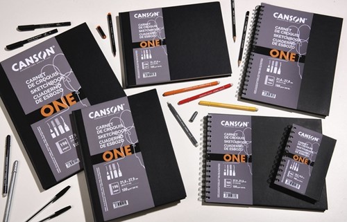 Schetsboek Canson Art Book One hardcover 98vel 100gr 102x152mm wit-3