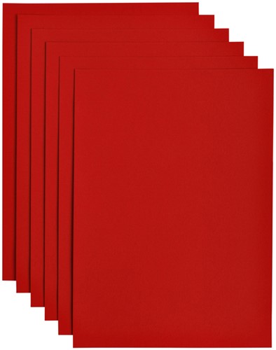 Kopieerpapier Papicolor A4 100gr 12vel rood