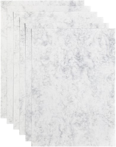 Kopieerpapier Papicolor A4 90gr 12vel marble grijs