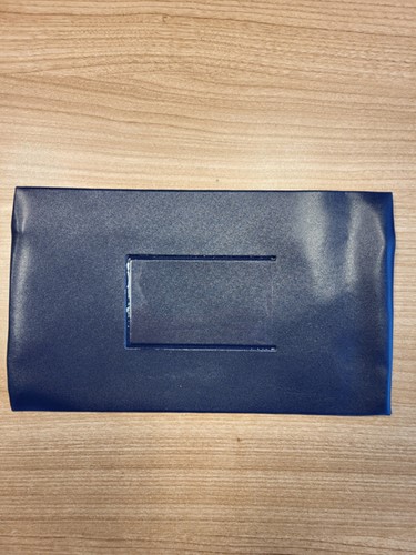 Schooletui met rits 15x26cm skai donkerblauw-2