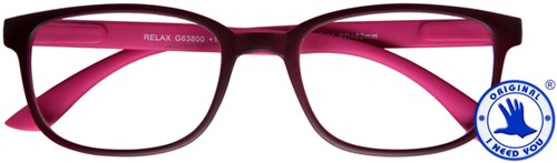 Leesbril I Need You +1.50 dpt Relax rood-roze