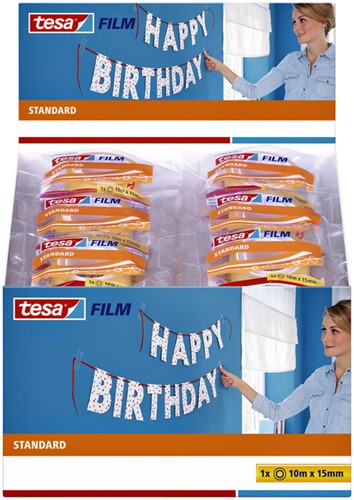 Plakband Tesa film standaard 15mmx10m-3