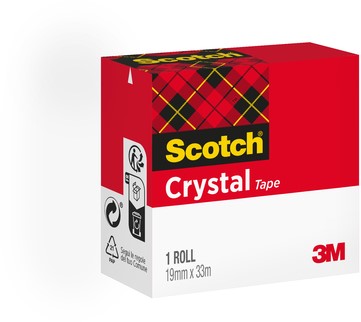 Plakband Scotch Crystal 600 19mmx33m-2