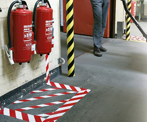 Waarschuwingstape Tesa 58134 rood/wit-2