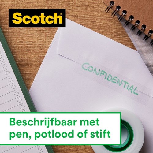 Onzichtbaar plakband Scotch Magic 810 12mmx10m +afroller-3