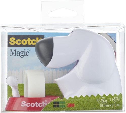 Plakbandhouder Scotch C31 hond + 1rol 19mm-3