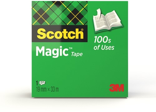 Plakband Scotch Magic 810 onzichtbaar 19mmx33m