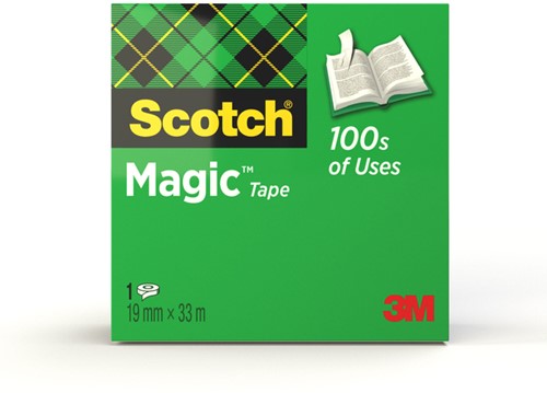 Plakband Scotch Magic 810 onzichtbaar 19mmx33m