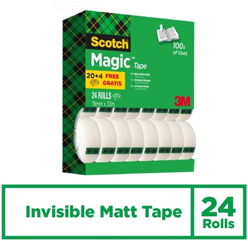 Plakband Scotch Magic 810 19mmx33m 20+4 gratis-2