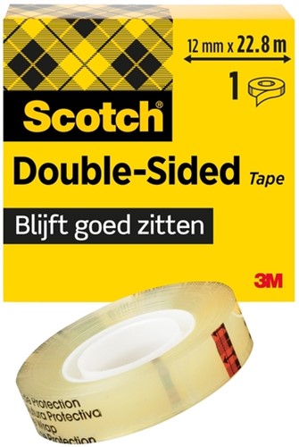 Dubbelzijdige plakband Scotch 665 12mmx22.8m