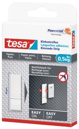 Kleefstrips tesa® behang & pleisterwerk 0,5kg wit 9 stuks 9 stuks-3