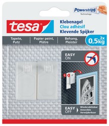 Klevende spijker tesa® behang en pleisterwerk 0,5kg wit 2 stuks-3
