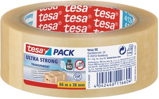 Verpakkingstape Tesa 50mmx66m bruin ultra sterk PVC-2