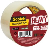 Verpakkingstape Scotch Heavy 50mmx50m transparant-3
