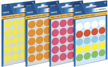 Etiket HERMA 1844 rond 8mm fluor oranje 540stuks-2