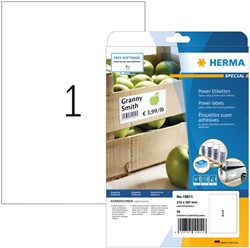 Etiket Herma power 10911 210x297mm A4 wit 25stuks