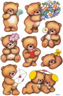 Etiket HERMA 3578 beren met bloemen-2