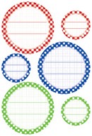 Etiket HERMA 3639 keuken ruit rood-2