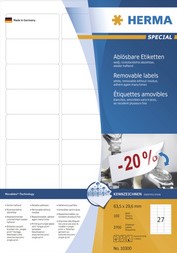 Etiket HERMA 4476 40mm verwijderbaar wit 2400 stuks-2